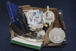 Box Of Miscellaneous Pottery and Collectables comprising various pottery,