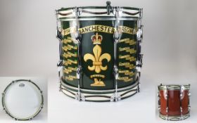 Military Interest Painted Snare Drum, The Manchester Regiment,