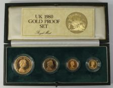 Royal Mint U.K 1980 Gold Proof Set.