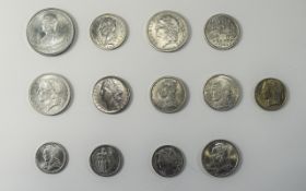 A Good Collection of French Aluminum Coins From the 1930's - 1960's.