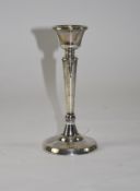 George VI Silver Candlestick. Hallmark Birmingham 1946. Stands 6.25 Inches High. 116 grams.