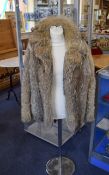Coyote Ladies Short Fur Jacket, Fully lined with hook and eye fastening. original receipt retail