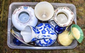 Collection Of Ceramics To Include Large 19thC Wedgwood Water Jug, Aesthetic Moulded Floral Jug,