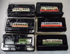 Atlas Ltd Edition 1.87 Small Scale Model Trams, Complete with Boxes and Brochures. Old Trams