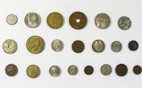 A Good Collection of 19th Century and Early 20th Century World Coins ( 11 ) Coins In Silver and (