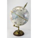 Mid To Late 20thC Terrestrial Globe 12 Inch Globe Marked For Replogle Globes Inc, Made In USA.