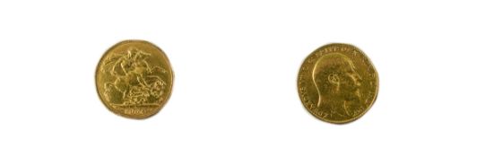 Edward VII 22ct Gold Full Sovereign. Date 1940, Perth Mint - Please See Photo.