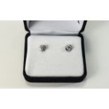 Ladies Pair of Diamond Earrings.