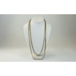 Victorian 9ct Gold Guard Chain, Marked 9ct.