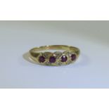 A Fine Quality 9ct Gold Ruby and Diamond Dress Ring. Fully Hallmarked. Large Ring Size.