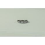 18ct White Gold Set 7 Stone Diamond Ring,