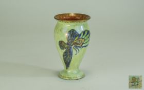 Wedgwood Lustre Vase with Butterfly Decoration to Body. c.1930's. Wedgwood Marks to Underside of