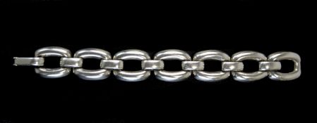 A Vintage Solid Silver Chain Link Bracelet. Marked 925 Silver, Palio.