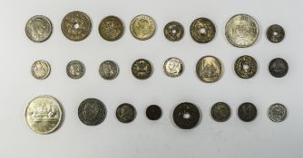 A Collection of Silver High Grade World Coins ( 24 ) In Total.