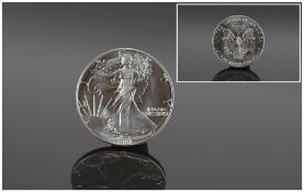 United States of America Liberty Silver Dollar. Date 1987. 1oz fine silver - 999.