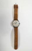 Gents Longines Wristwatch Silvered Dial With Baton Numerals And Subsidiary Seconds,