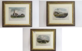 A Trio of Early Coloured Etchings of Lyt