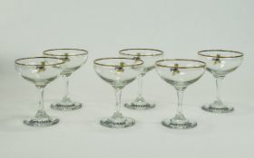 Waterford Set of 6 Sherry Liqueur Glasse