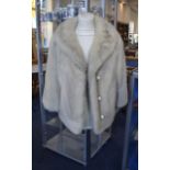 Ash Blonde Mink Opera Jacket, three quar