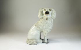 Staffordshire 19th Century Poodle Dog Fi