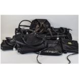 Collection of Eight Leather Handbags in