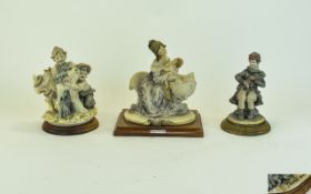 Capodimonte Signed Figures. c.1980's. Br