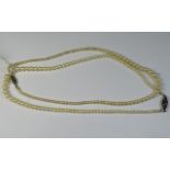 1930's Nice Quality Pair of Pearl Neckla