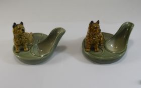 Wade - 1950's Pair of Figural Ashtrays w