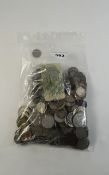 Mixed Coin Collection Some Silver, GB e.g. florins, shillings etc and foreign.