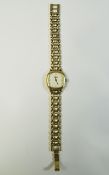 Ladies Longines Cocktail Watch with gold plated case.