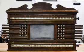 Victorian - Good Quality Orme & Sons Manchester c.1890 Billiards Life Pool Mahogany Framed Score