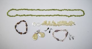 Small Collection of Gemstone Bracelets,