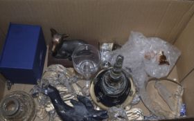 Box of Assorted Collectables, mainly glass,