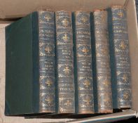 Five Volumes Of Leather Bound Pictoral Knowledge By Newnes.