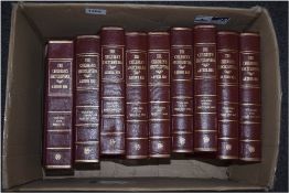 Ten volumes of The Children's Encyclopedia originated and edited by Arthur Mee.