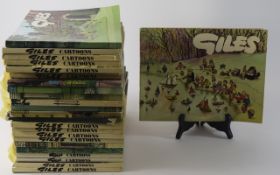Collection of 25 Giles cartoon books.
