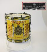 Military Interest Painted Snare Drum,