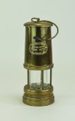 Ferndale Coal and Mining Co Colliery Brass Miners Lamp, Paraffin Use Only. 8.5 Inches High.