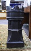 An Antique English Salt Glaze Chimney Stack / Pot. With Fabulous Crown Top. Good Condition.