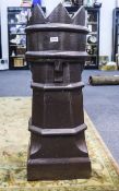 An Antique English Salt Glaze Chimney Stack / Pot. With Fabulous Crown Top.