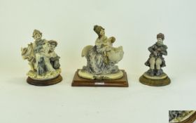 Capodimonte Signed Figures. c.1980's. Bruno Merli. Various Sizes and Subjects. All Raised on Solid