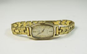 Ladies Omega DeVille Cocktail Watch with gold plated and steel case.