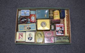 Collection Of Vintage Tins Includes OXO,