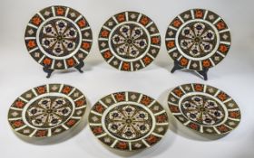 Royal Crown Derby Old Imari Set of Six C