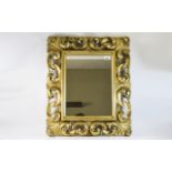 Contemporary Gold Rococo Framed Mirror,