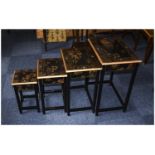 A Matching Set of 4 Graduated Side Table
