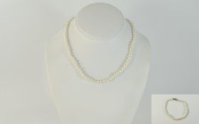 Ladies Single Strand Cultured Pearl Neck