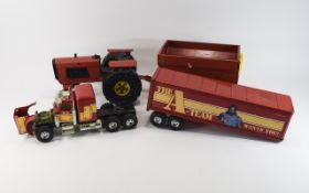 Tonka Tractor and Trailer Pressed Steel