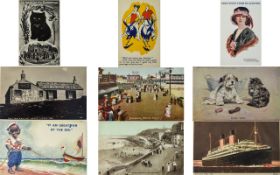 A Postcard Album Containing ( 300 ) Asso