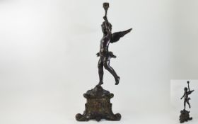 Early 20th Century Bronze Statue of a Wi